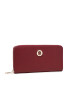 Tommy Hilfiger Голям дамски портфейл Honey Lrg Za Wallet AW0AW10539 Бордо - Pepit.bg