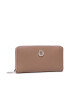 Tommy Hilfiger Голям дамски портфейл Honey Lrg Za Wallet AW0AW10539 Кафяв - Pepit.bg