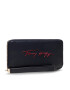 Tommy Hilfiger Голям дамски портфейл Iconic Tommy Lrg Za Sign AW0AW10556 Тъмносин - Pepit.bg