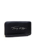 Tommy Hilfiger Голям дамски портфейл Iconic Tommy Lrgza Sign AW0AW10556 Черен - Pepit.bg