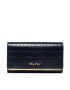 Tommy Hilfiger Голям дамски портфейл Modern Lrg Flap Croc AW0AW11564 Тъмносин - Pepit.bg