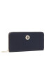 Tommy Hilfiger Голям дамски портфейл Poppy St Large Za Wallet AW0AW10263 Тъмносин - Pepit.bg