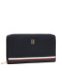 Tommy Hilfiger Голям дамски портфейл Th Element All In I Wallet Corp AW0AW10537 Тъмносин - Pepit.bg