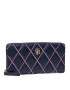 Tommy Hilfiger Голям дамски портфейл Th Element Large Za Quilt AW0AW10972 Тъмносин - Pepit.bg