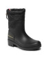 Tommy Hilfiger Гумени ботуши Ankle Rainboot With Monogram FW0FW06848 Черен - Pepit.bg