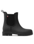 Tommy Hilfiger Гумени ботуши Matt Ankle Rainboot With Elastic FW0FW06897 Черен - Pepit.bg