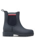 Tommy Hilfiger Гумени ботуши Rain Boot Ankle Elastic FW0FW06774 Тъмносин - Pepit.bg