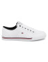 Tommy Hilfiger Гуменки Core Corporate Textile Sneaker FM0FM02676 Бял - Pepit.bg