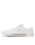 Tommy Hilfiger Гуменки Core Corporate Vulc Canvas FM0FM04560 Бял - Pepit.bg