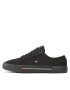 Tommy Hilfiger Гуменки Core Corporate Vulc Canvas FM0FM04560 Черен - Pepit.bg