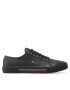 Tommy Hilfiger Гуменки Core Corporate Vulc Leather FM0FM04561 Черен - Pepit.bg