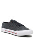 Tommy Hilfiger Гуменки Core Corporate Vulc Leather FM0FM04561 Тъмносин - Pepit.bg