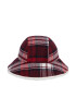 Tommy Hilfiger Капела Tommy Check Bucket Hat AW0AW15313 Тъмносин - Pepit.bg