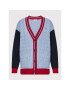 Tommy Hilfiger Кардиган Cable Mix WW0WW34956 Син Loose Fit - Pepit.bg