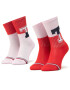Tommy Hilfiger Комплект 2 чифта дълги чорапи дамски 100000807 Червен - Pepit.bg