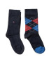 Tommy Hilfiger Комплект 2 чифта дълги чорапи детски 334013001 Тъмносин - Pepit.bg