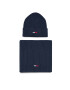 Tommy Hilfiger Комплект шал и шапка Tjw Flag Beanie And Scarf AM0AM11677 Тъмносин - Pepit.bg