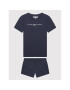 Tommy Hilfiger Комплект тишърт и панталонки Essential KG0KG06556 Тъмносин Regular Fit - Pepit.bg