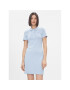 Tommy Hilfiger Лятна рокля 1985 Slim Pique Polo Dress Ss WW0WW37853 Син Regular Fit - Pepit.bg