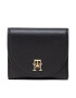 Tommy Hilfiger Малък дамски портфейл Life Med Wallet AW0AW13627 Черен - Pepit.bg