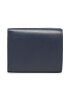 Tommy Hilfiger Малък дамски портфейл Push Lock Leather Wallet AW0AW14344 Тъмносин - Pepit.bg