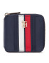 Tommy Hilfiger Малък дамски портфейл Poppy Med Za Corp AW0AW13656 Тъмносин - Pepit.bg