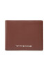 Tommy Hilfiger Малък мъжки портфейл Th Modern Leather Mini Cc Wallet AM0AM10617 Кафяв - Pepit.bg