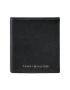 Tommy Hilfiger Малък мъжки портфейл Th Premium Leather Trifold AM0AM10992 Черен - Pepit.bg