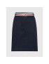 Tommy Hilfiger Мини пола Chino WW0WW34702 Тъмносин Regular Fit - Pepit.bg