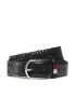 Tommy Hilfiger Мъжки колан Business Braided 3.5 AM0AM09415 Черен - Pepit.bg