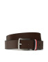 Tommy Hilfiger Детски колан Leather Belt AU0AU01677 Кафяв - Pepit.bg