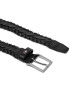 Tommy Hilfiger Мъжки колан Oliver 3.0 Leather Braid Dc AM0AM12068 Черен - Pepit.bg