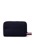 Tommy Hilfiger Несесер Th Signature Washbag AM0AM07835 Тъмносин - Pepit.bg