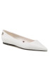 Tommy Hilfiger Балеринки Th Pointed FW0FW07242 Бял - Pepit.bg