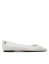 Tommy Hilfiger Балеринки Th Pointed FW0FW07242 Бял - Pepit.bg