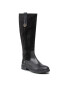 Tommy Hilfiger Офицерки Th Hardware Suede Longboot FW0FW05971 Черен - Pepit.bg