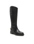 Tommy Hilfiger Офицерки Twist Flat Longboot FW0FW07057 Черен - Pepit.bg