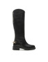 Tommy Hilfiger Офицерки Twist Flat Longboot FW0FW07057 Черен - Pepit.bg