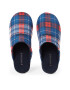 Tommy Hilfiger Пантофи Hilfiger Warm Check Homeslipper FM0FM04770 Син - Pepit.bg