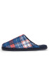 Tommy Hilfiger Пантофи Hilfiger Warm Check Homeslipper FM0FM04770 Син - Pepit.bg