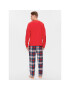 Tommy Hilfiger Пижама UM0UM02988 Червен Regular Fit - Pepit.bg