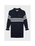 Tommy Hilfiger Плетена рокля Prep Stripe KG0KG06883 D Тъмносин Relaxed Fit - Pepit.bg