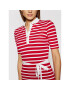 Tommy Hilfiger Плетена рокля Breton Polo WW0WW30370 Червен Slim Fit - Pepit.bg