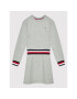 Tommy Hilfiger Плетена рокля Global Stripe KG0KG06215 D Сив Regular Fit - Pepit.bg