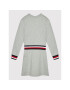 Tommy Hilfiger Плетена рокля Global Stripe KG0KG06215 D Сив Regular Fit - Pepit.bg