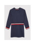 Tommy Hilfiger Плетена рокля Global Stripe KG0KG06215 D Тъмносин Regular Fit - Pepit.bg