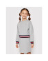 Tommy Hilfiger Плетена рокля Global Stripe KG0KG06215 M Сив Regular Fit - Pepit.bg