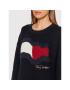 Tommy Hilfiger Плетена рокля Motion Flag WW0WW31116 Тъмносин Relaxed Fit - Pepit.bg