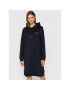 Tommy Hilfiger Плетена рокля Script WW0WW30978 Тъмносин Regular Fit - Pepit.bg