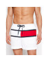 Tommy Hilfiger Плувни шорти Medium UM0UM02055 Бял Regular Fit - Pepit.bg